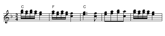 Bitoljka - staff notation