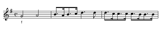 Bj&ouml;rnborgarnes Marsch - staff notation