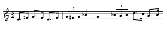Bjornskottens polska - staff notation