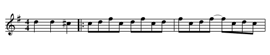 Black and White Rag - staff notation