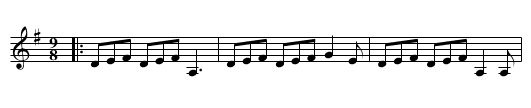 Black as a Cole - staff notation