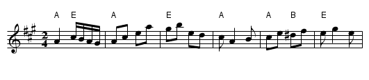 Black Boy - staff notation