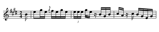 Black Crook Jig - staff notation