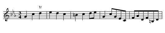 Black Ey'd Susan. JC.215 - staff notation