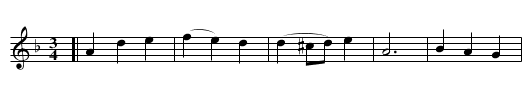 BLACK EYED SUSAN - staff notation