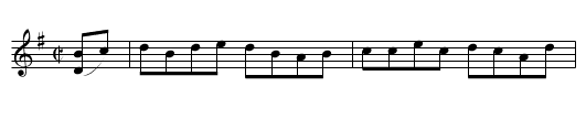 Black Eyed Susie [3] - staff notation