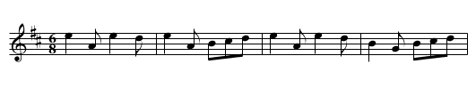 Black Haired Girl of Knockie, The - staff notation