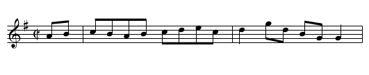 Black Haired Lass, The  - staff notation