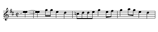 Black Jack Grove [1] - staff notation