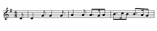 Black Joak - staff notation