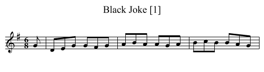 Black Joke [1] - staff notation