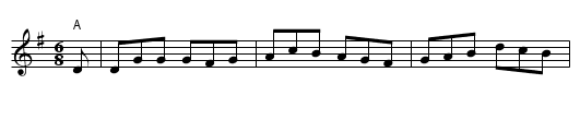 Black Joke - Stretton on Fosse - staff notation