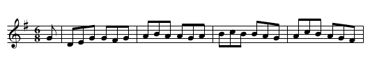 Black Joke with variations - staff notation