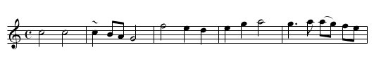 Black Mary - staff notation