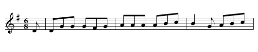 Black Mary - staff notation