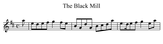 Black Mill, The - staff notation