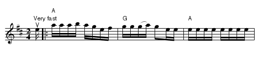 Black mountain rag - staff notation
