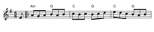 Black Nag - staff notation