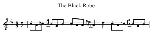 Black Robe, The - staff notation