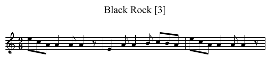 Black Rock [3] - staff notation