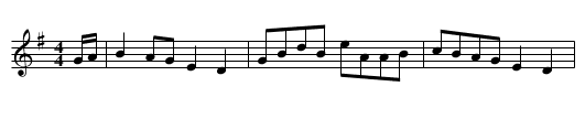 Black Rock - staff notation