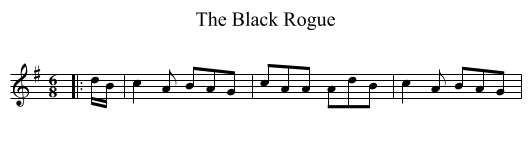 Black Rogue, The  - staff notation