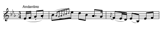 Black Slender Boy, The - staff notation