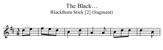 Black…, The - staff notation