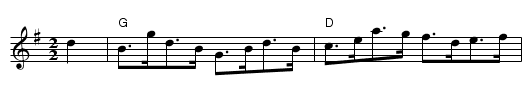 Black Tulip Hornpipe - staff notation