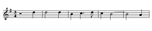 Black Velvet Band - staff notation