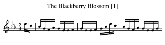 Blackberry Blossom [1], The - staff notation