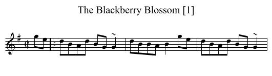 Blackberry Blossom [1], The  - staff notation