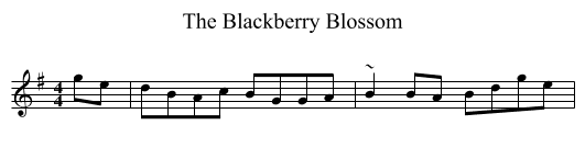 Blackberry Blossom, The  - staff notation