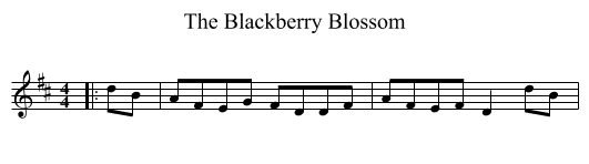 Blackberry Blossom, The  - staff notation