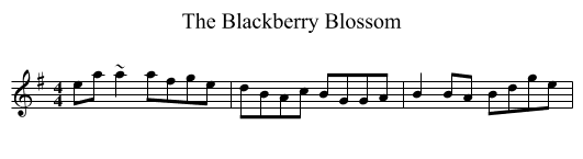 Blackberry Blossom, The  - staff notation