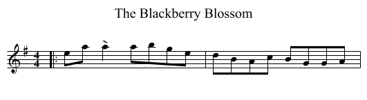Blackberry Blossom, The  - staff notation