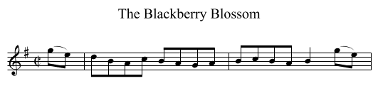 Blackberry Blossom, The  - staff notation