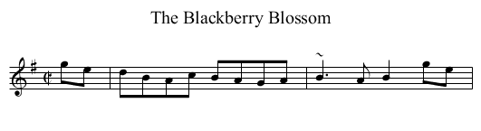 Blackberry Blossom, The - staff notation