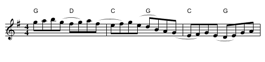 Blackberry Blossom - staff notation