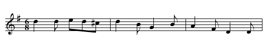 Blackberry Quadrille - staff notation
