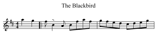 Blackbird, The  - staff notation