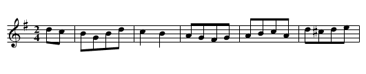 Blackbird - staff notation