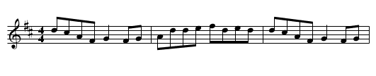 Blackbird - staff notation