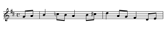 Blackbird - staff notation