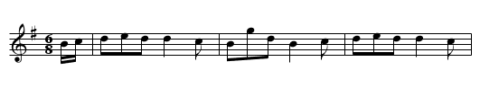 Blackett o' Wylam - staff notation