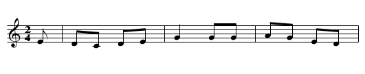 Black-eyed Mary 2 - staff notation
