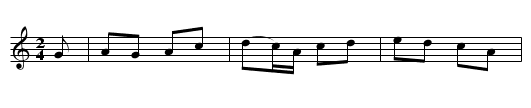Black-Eyed Mary - staff notation