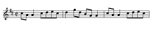 Blackhaired Lass, The - staff notation