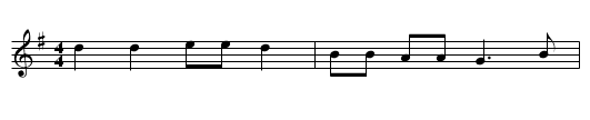 Black-Jack Gypsy (2) - staff notation