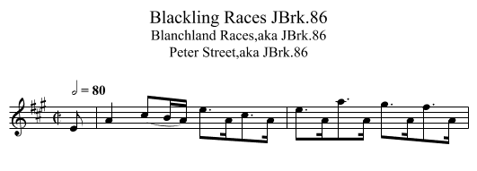 Blackling Races JBrk.86 - staff notation